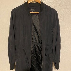 Black bomber jacket